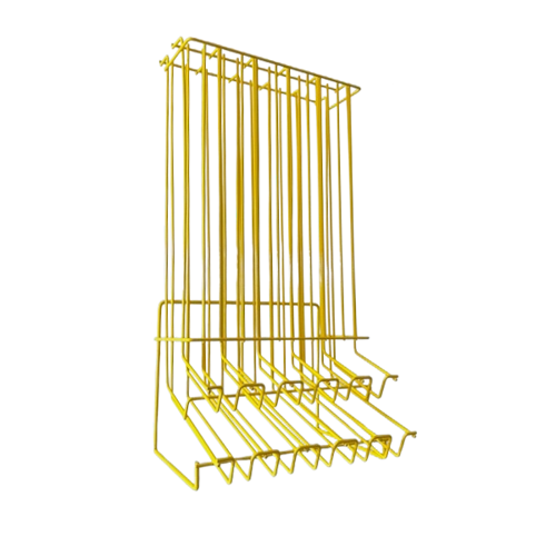 Dispenser for mini balls, Powder Coated Wire, Yellow