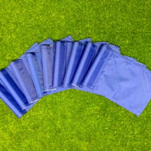 Jr. Golf Flags Numbered 1-9 Blue Flag with White Numbers ( Nylon - Tube Lock)