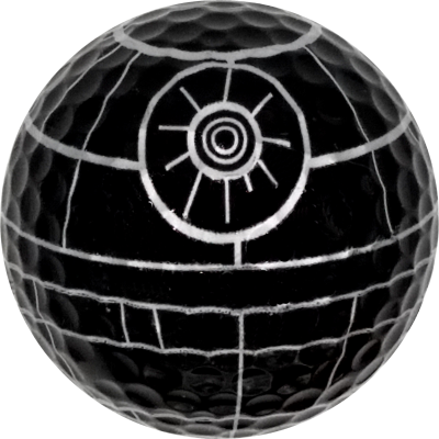 Black Satellite Exclusive Novelty Droid Golf Balls - One Dozen