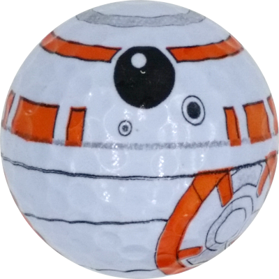 Orange Droid Exclusive Novelty Golf Balls - One Dozen