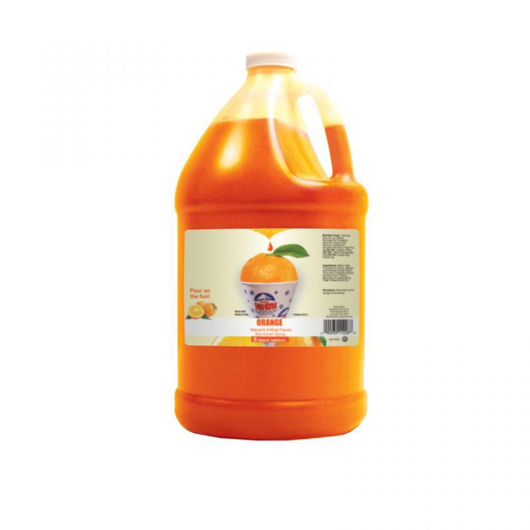 Orange Sno-Treats RTU, 4 gallons/case