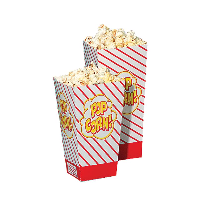#44 Scoop Popcorn Box, 500/case, Red and White-0