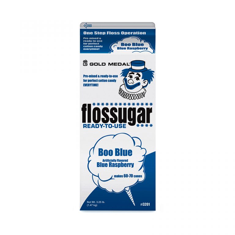 Flossugar, 6-1/2 gallons/case, Boo Blue