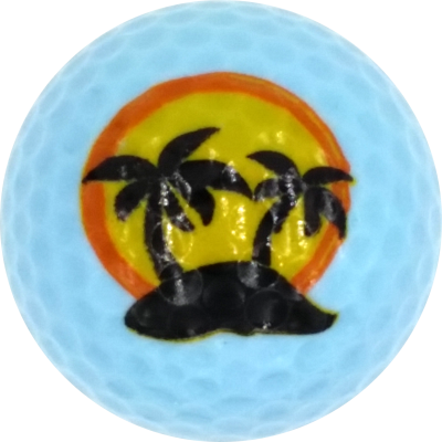 Island Novelty Golf Balls - One Dozen