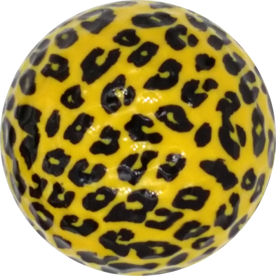 Leopard Print Novelty Golf Balls - One Dozen