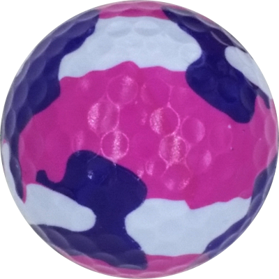 Camouflage Purple & Pink Novelty Golf Balls - One Dozen