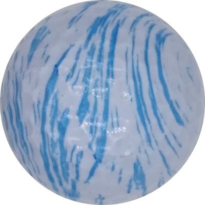 Swirl White and Blue Novelty Golf Balls - One Dozen