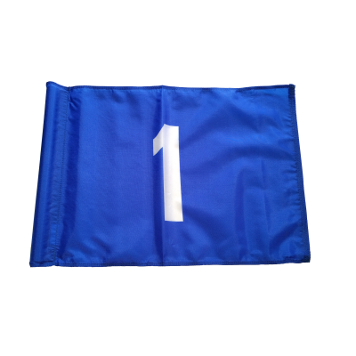 Blue Flag White Number 1(18.5'' by 13.5'')
