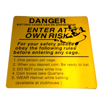 Danger Batting Cages