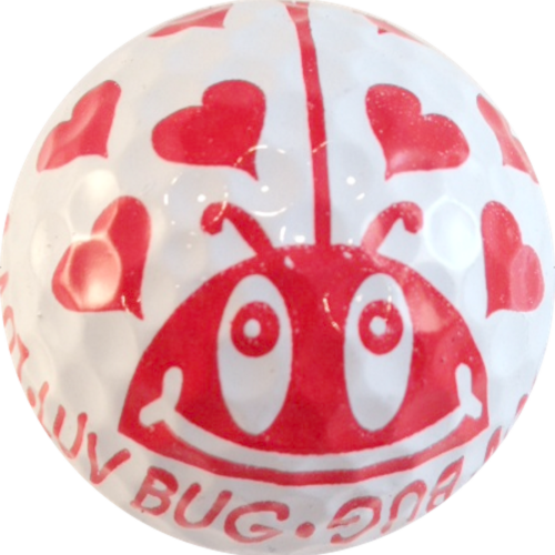 Luv Bug Novelty Golf Balls - One Dozen