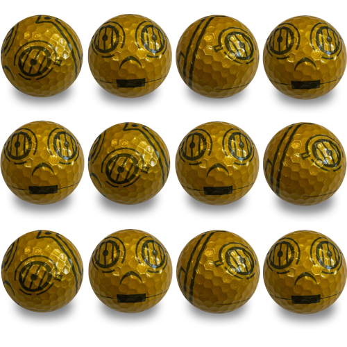 Gold Droid Exclusive Novelty Golf Balls - One Dozen - Image 2