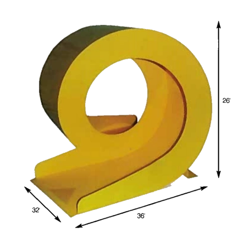 Obstacles Yellow Steel Loop