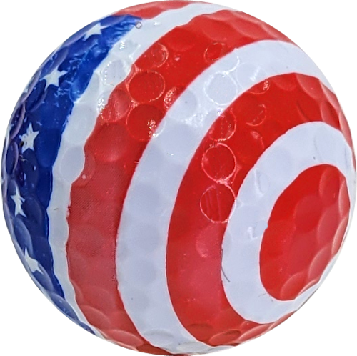 Star Spangled Flag Novelty Golf Balls - One Dozen - Image 2