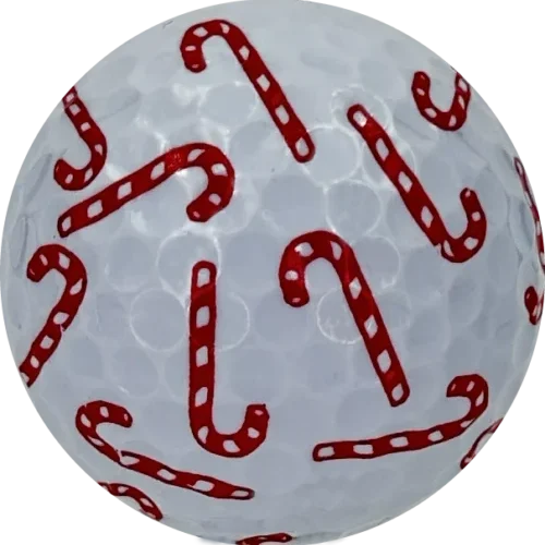 NEW Candy Cane Novelty Holiday Golf Balls - One Dozen