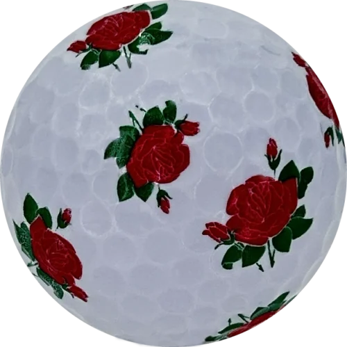 NEW Red Roses Novelty  Golf Balls - One Dozen